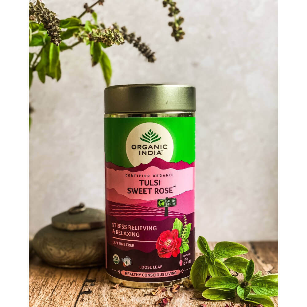 Ajurvedinė biri arbata Tulsi Sweet Rose