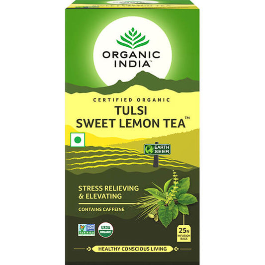 Ajurvedinė arbata Tulsi Sweet Lemon Tea, 25 pakeliai